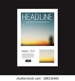 Diseño de portada o portada con fondo