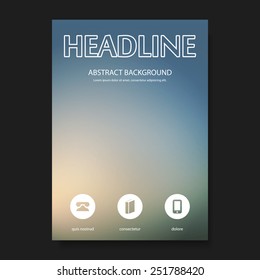 Flyer or Cover Design Background Template for Your Business or Corporate Identity