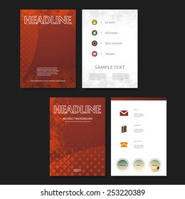 Plantilla de fondo de diseño de portada o portada para su identidad empresarial o empresarial