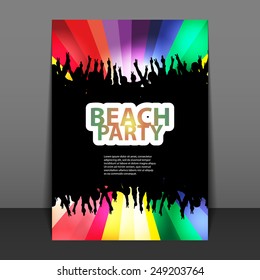 Design de Panfleto ou Capa - Festa de Praia