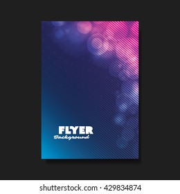 Flyer or Cover Design with Blurred Background
