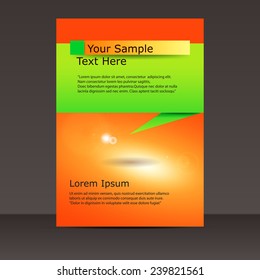 Flyer or Cover Design / brochure, Poster template for your business. 