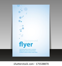 Flyer or Cover Design with Bubbles