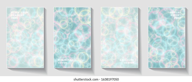 Flyer or Cover Design with  bubbles. Modern design. Eps10 vector Brochures, flyer, presentations, leaflet. Social networks,talk bubbles, Messages