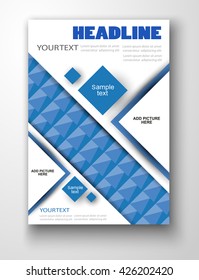 Flyer or Cover Design - Business Vector for publishing, print and presentation. Abstract design vector template.  Eps 10 