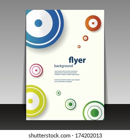 Flyer- oder Deckungsdesign mit Schaltkreisen