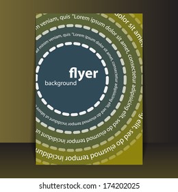 Flyer- oder Deckungsdesign mit Schaltkreisen