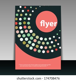 Flyer or Cover Design with Dots