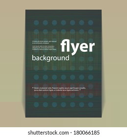 Flyer or Cover Design with Dotted Pattern
