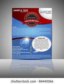 Flyer or cover design. Folder design Business content background. Eps10 vector