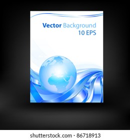 Flyer or cover design. Folder design Business content background. Eps10 vector