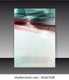Flyer or cover design. Folder design content background. editable vector illustration
