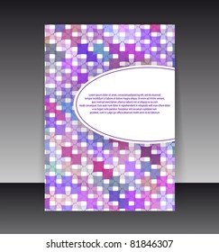 Flyer or cover design. Folder design content background. editable vector illustration