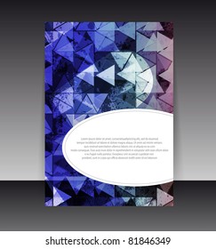 Flyer or cover design. Folder design content background. editable vector illustration