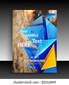 Flyer or cover design. Folder design content background. editable vector illustration