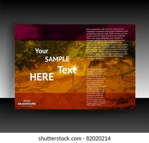 Flyer or cover design. Folder design content background. editable vector illustration