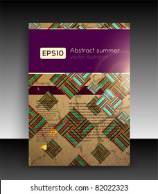 Flyer or cover design. Folder design content background. editable vector illustration