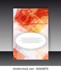 Flyer or cover design. Folder design content background. editable vector illustration