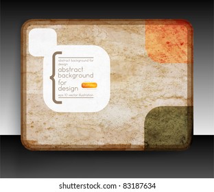 Flyer or cover design. Folder design content background. editable vector illustration