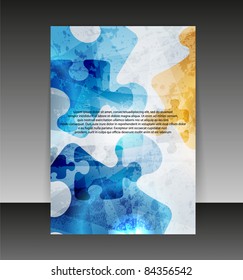 Flyer or cover design. Folder design content background. editable vector illustration