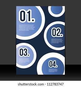 Flyer or Cover Design with Numbers