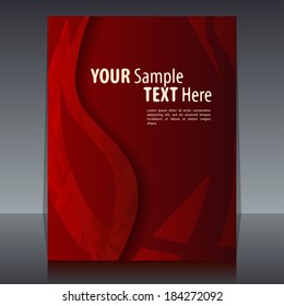 Flyer or cover design, red