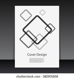 Flyer or Cover Design with Squares