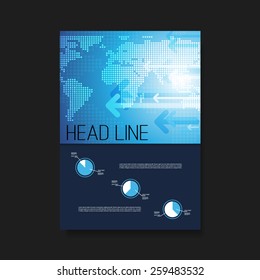 Flyer or Cover Design Template - Business, Corporate Identity