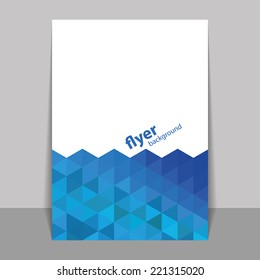 Diseño de volante o cubierta con patrón mosaico triangular - Azul