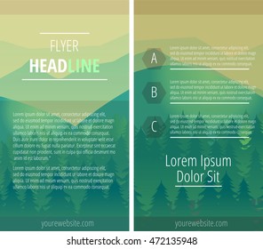 Flyer or Cover Design, Vector Illustration