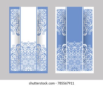 flyer, flyer, cover, pattern mandala. Oriental motif. Hand painted texture background. Wedding invitations, postcards and business card templates. Decorative card design printing. Vector. EPS 10