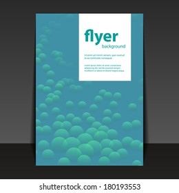 Flyer or Cover Template with Abstract Dotted Background