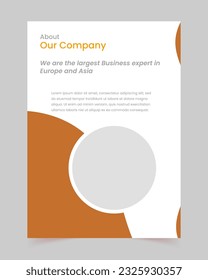 flyer, cover, template layout design with cover page for company profile, magazine, leaflet, company profile, book, annual report, brochures, presentations, a4