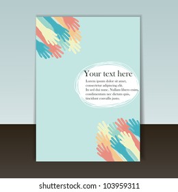 flyer or cover vector design