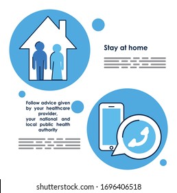 flyer with covid19 prevention recommendations vector illustration design