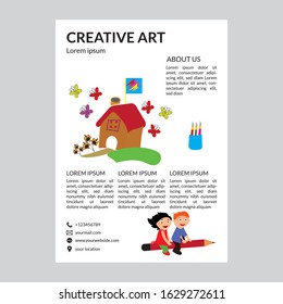 Flyer Design for Art School.