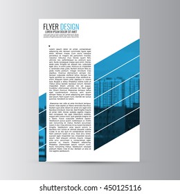 Flyer design background. Brochure template. Can be used for magazine cover, business mockup, education, presentation, report. a4 size with editable elements. EPS 10.