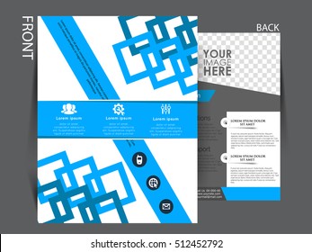 Flyer design background. Brochure template. Can be used for magazine cover, business mockup, education, presentation,.