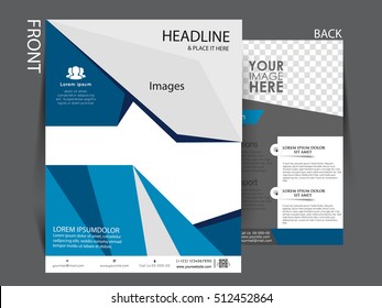 Flyer design background. Brochure template. Can be used for magazine cover, business mockup, education, presentation,.