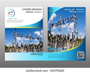 Flyer design background,Blue annual report brochure,Modern flyer design template illustration vector, Leaflet cover presentation abstract background,Headline background, layout in A4 size