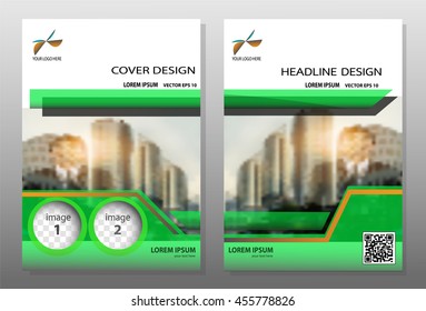 Flyer design background,Green annual report brochure,Modern flyer design template illustration vector, Leaflet cover presentation abstract background,Headline background, layout in A4 size