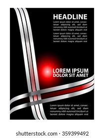 flyer design black
