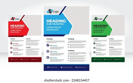 folleto de diseño de volante a4 archivo de vector creativo