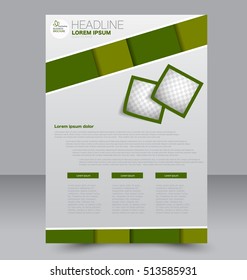 Flyer design. Brochure template. Annual report cover. Vector background illustration