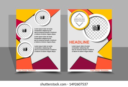 flyer design, brochure templates vector file eps 10, for advertising