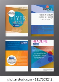 flyer design business annual report brochure template. cover presentation abstract background for business, magazines,