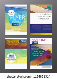 flyer design business annual report brochure template. cover presentation abstract background for business, magazines,