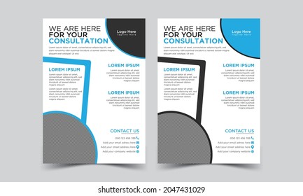 Flyer Design, Business Brochure, Cover Book and Magazine, Annual Report, Proposal, Leaflet, a4 Template, Vector, Print Ready Design