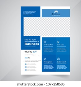 Flyer design. Business brochure template. Annual report cover. Booklet for education, advertisement, presentation, magazine page. a4 size vector illustration.