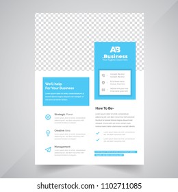 Flyer design. Business brochure template. Annual report cover. Booklet for education, advertisement, presentation, magazine page. a4 size vector illustration.